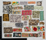 Assorted Embroidered Trim Scraps Pack - ZB