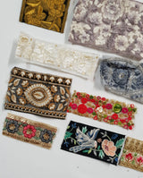 Assorted Embroidered Trim Scraps Pack - ZB