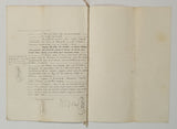 Authentic Antique French 1875 Notaire Document - ZG