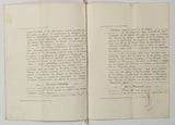 Authentic Antique French 1875 Notaire Document - ZG