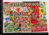 Assorted Embroidered Trim Scraps Pack - ZG