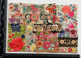 Assorted Embroidered Trim Scraps Pack - ZI