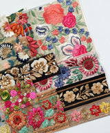 Assorted Embroidered Trim Scraps Pack - ZI