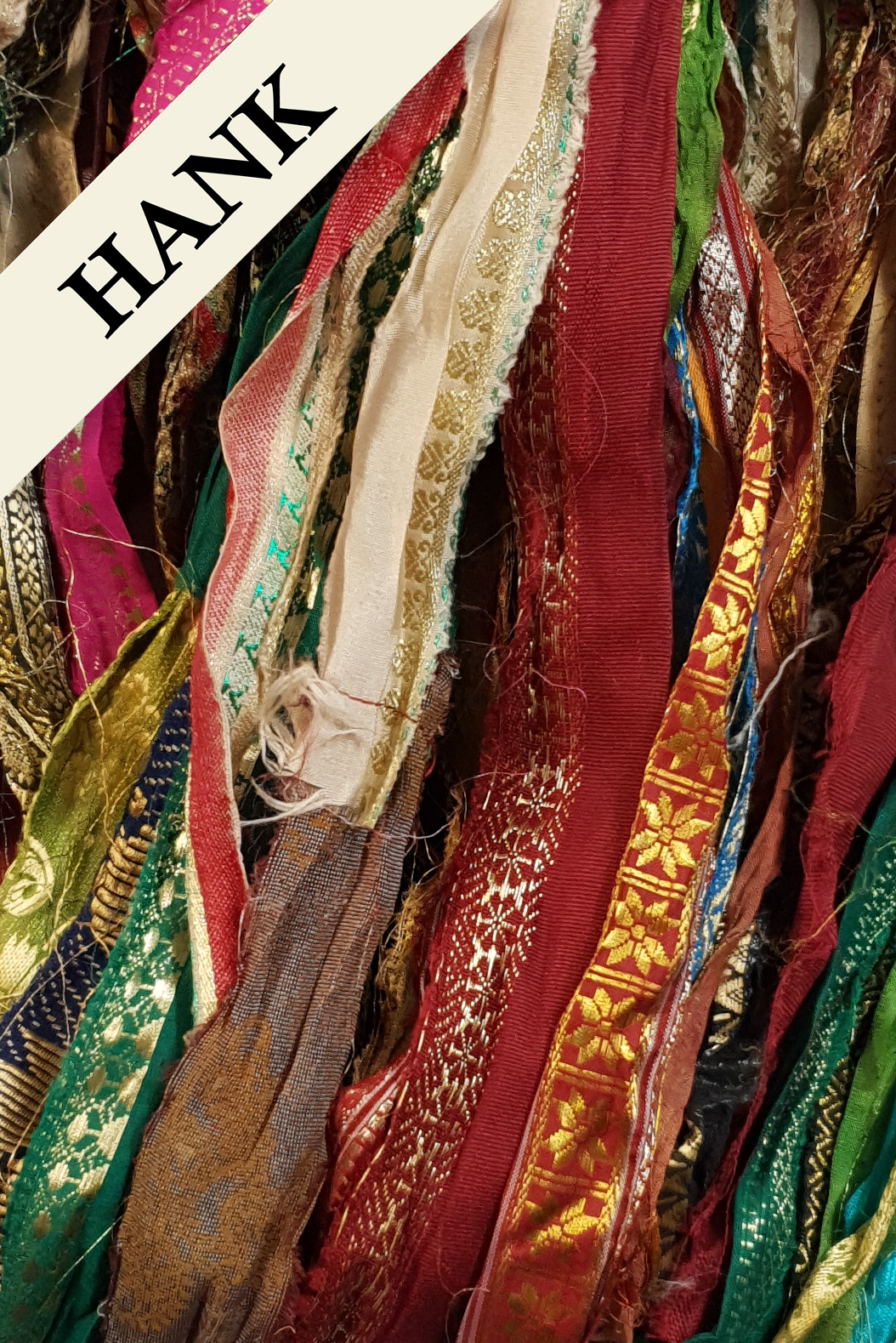 Reclaimed Sari Ribbon Hank - Unique - ZL