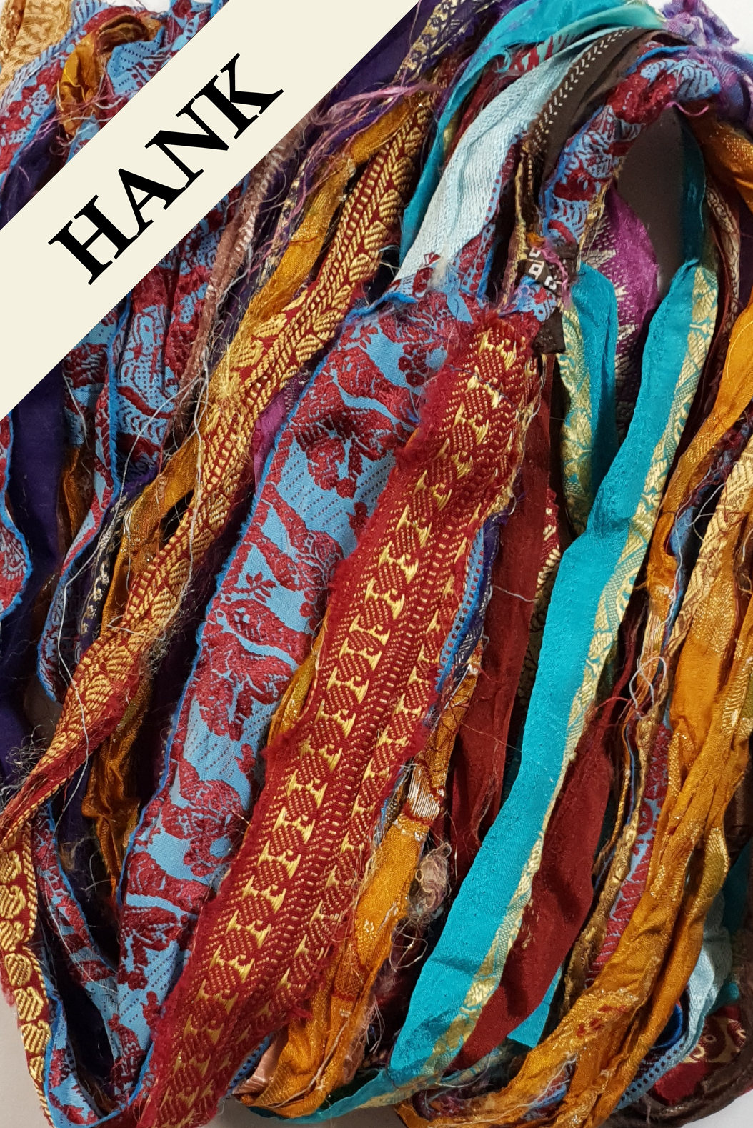 Reclaimed Sari Ribbon Hank - Unique - ZP