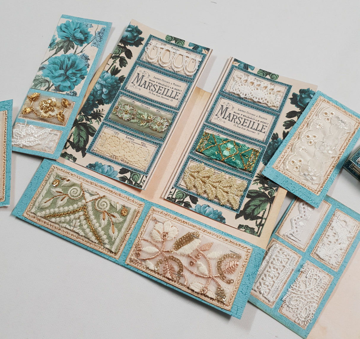 Floral Fabric Sampler Folio - ZQ