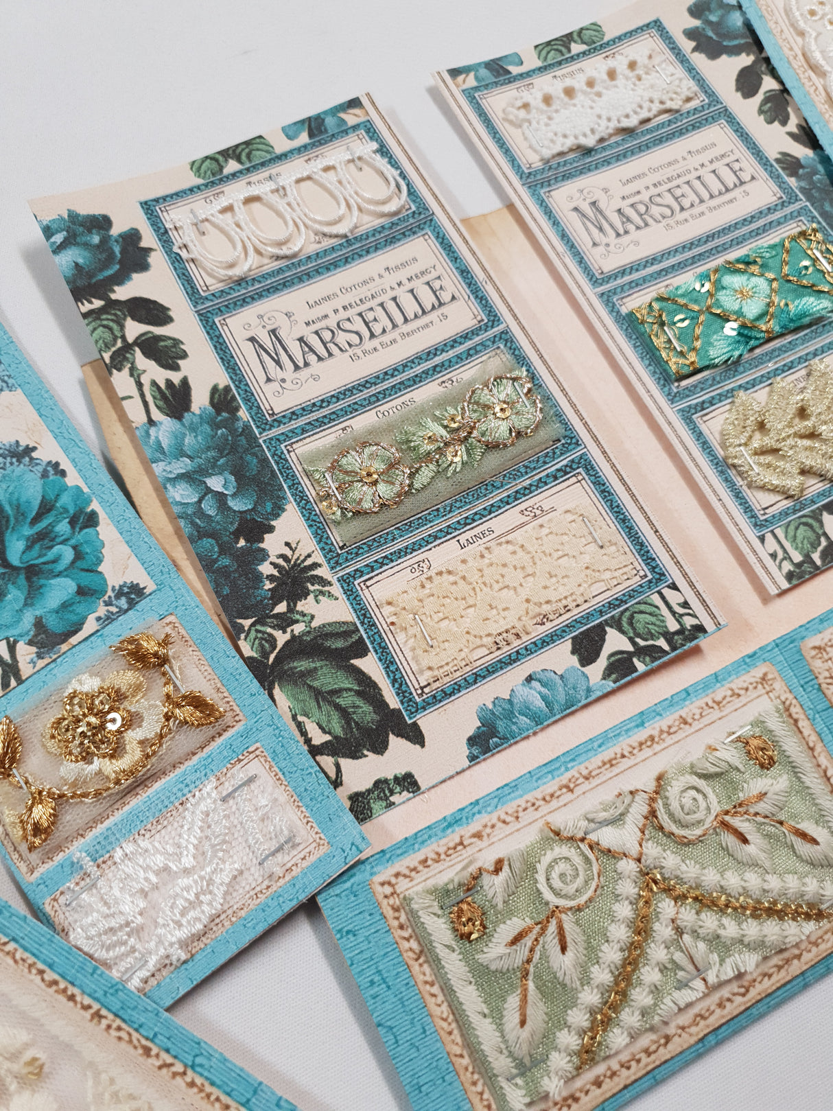 Floral Fabric Sampler Folio - ZQ
