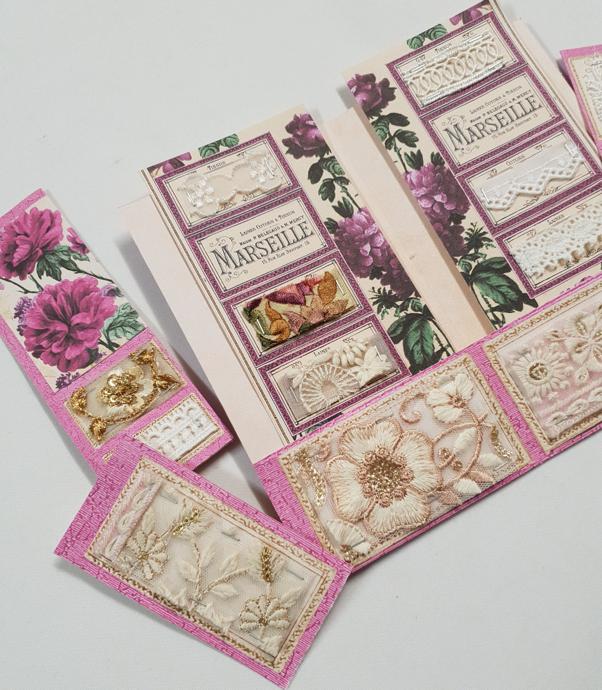 Floral Fabric Sampler Folio - ZR
