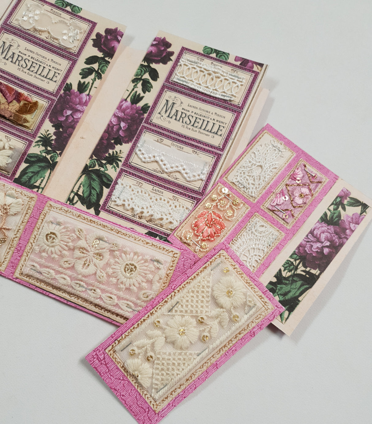 Floral Fabric Sampler Folio - ZR