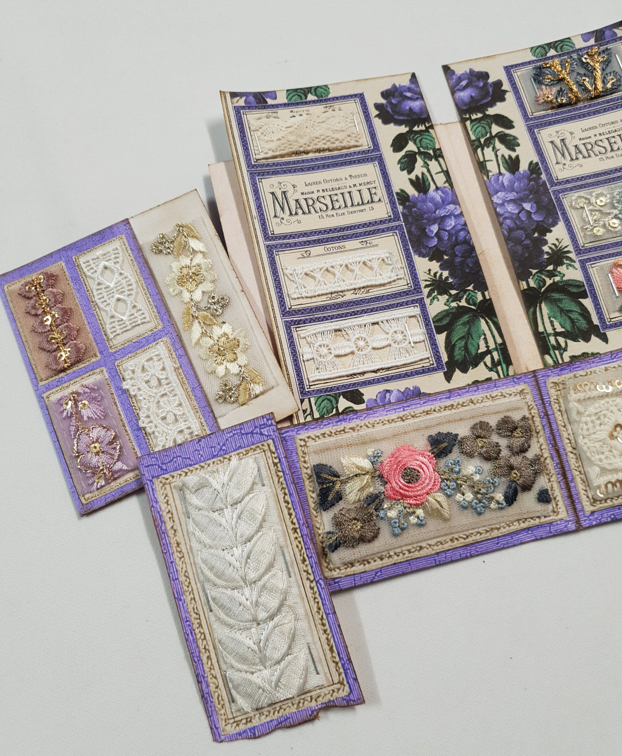 Floral Fabric Sampler Folio - ZS
