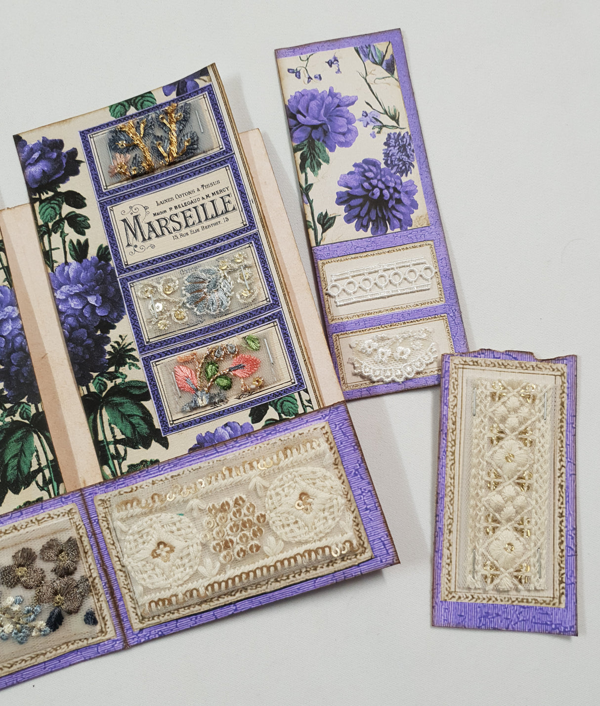 Floral Fabric Sampler Folio - ZS