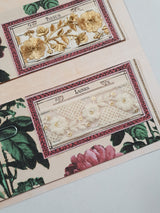 Floral Fabric Sampler Document - ZT