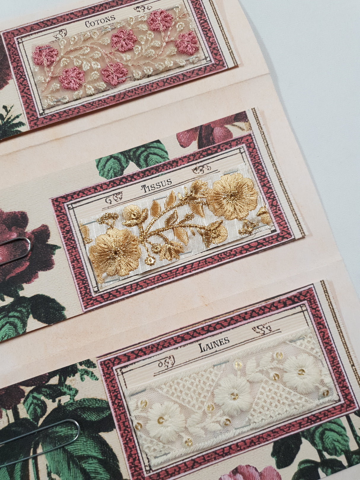 Floral Fabric Sampler Document - ZT
