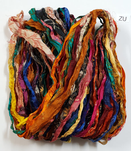 Reclaimed Sari Ribbon Hank - Unique - ZU