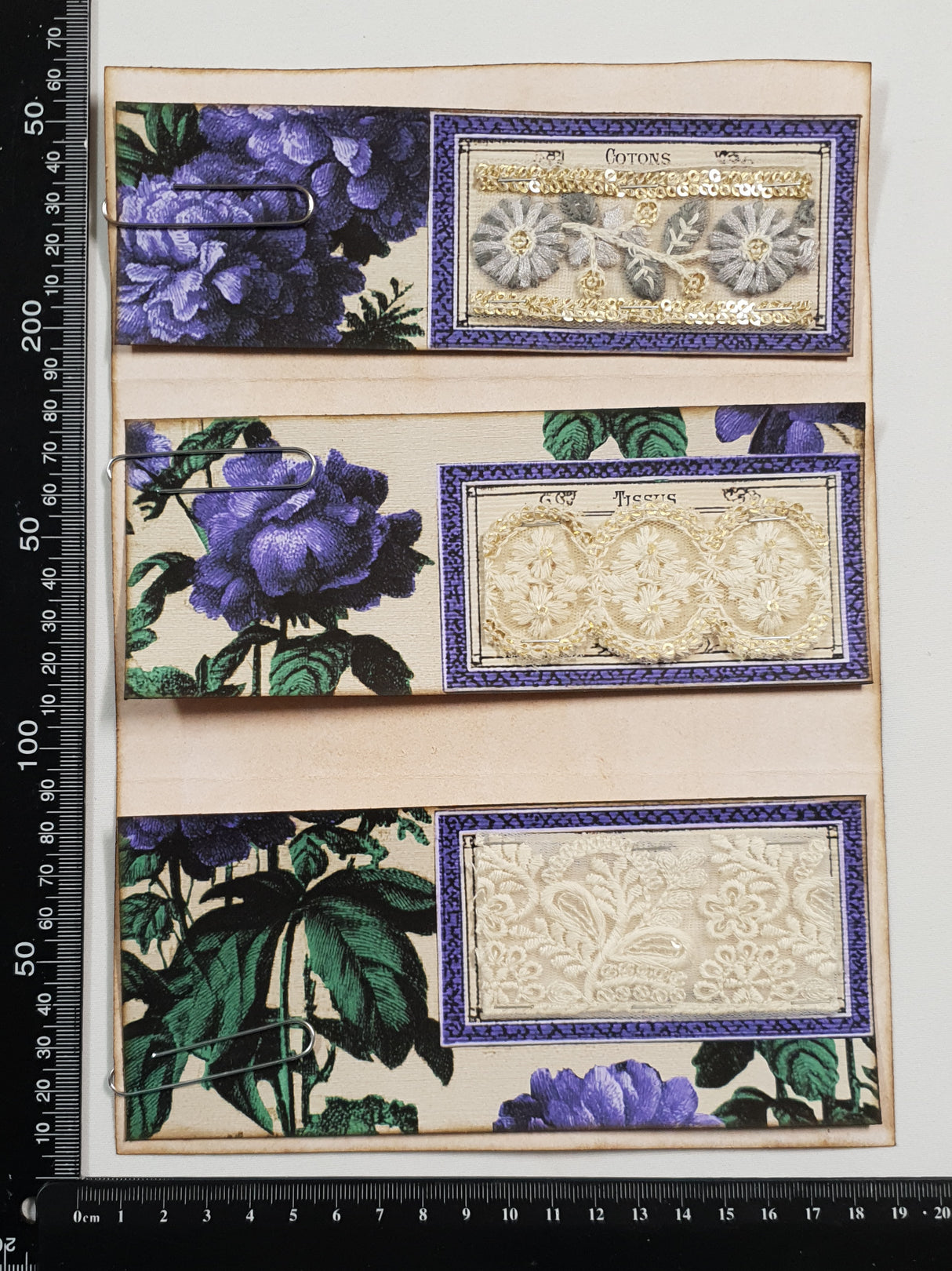 Floral Fabric Sampler Document - ZU