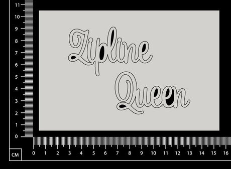 Zipline Queen - B - White Chipboard