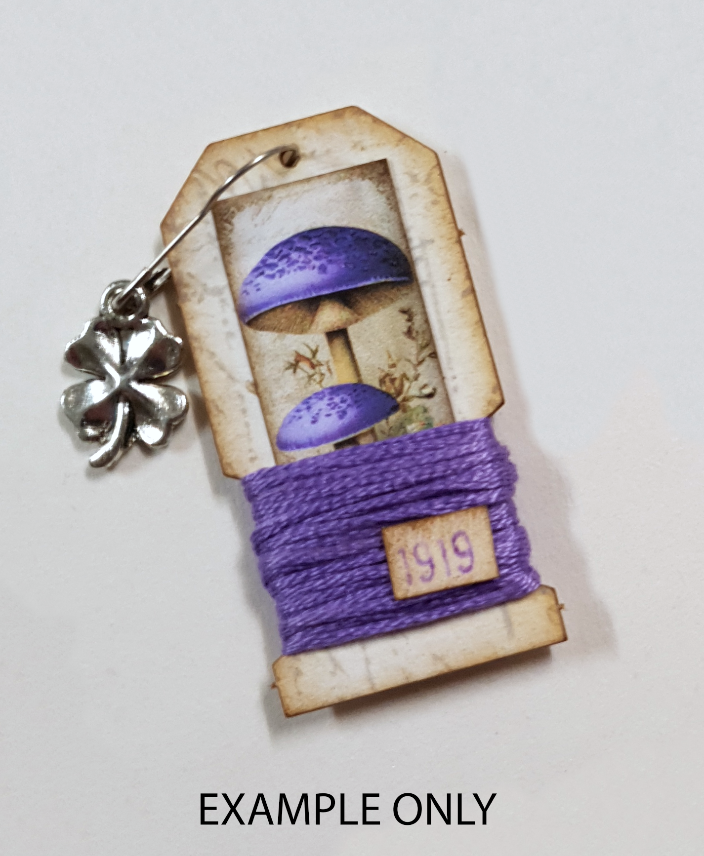 Bobbin Tag Set - AE - White Chipboard