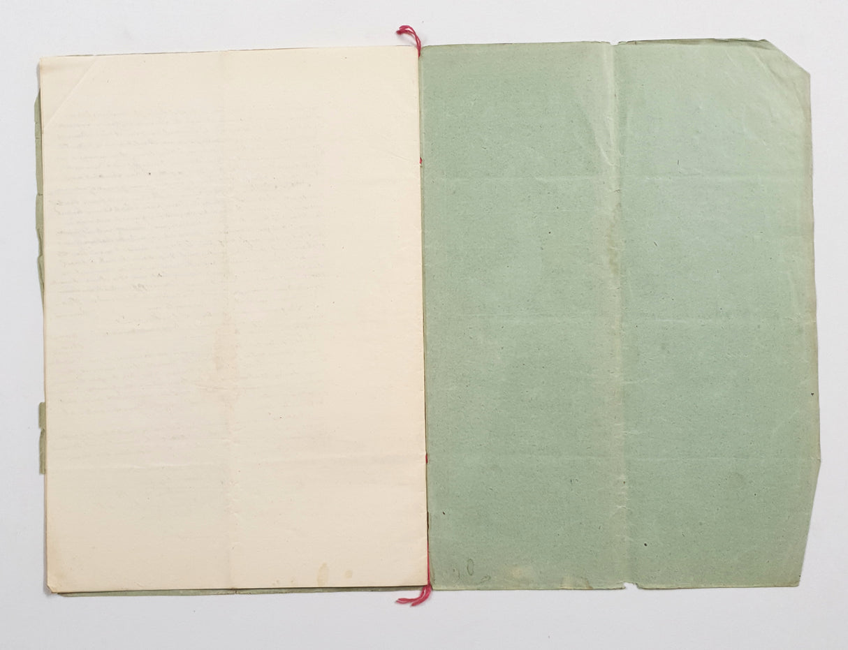 Authentic Antique French 1889 Notaire Document - BX