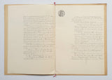Authentic Antique French 1890 Notaire Document - BY