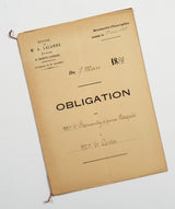 Authentic Antique French 1888 Notaire Document - BZ