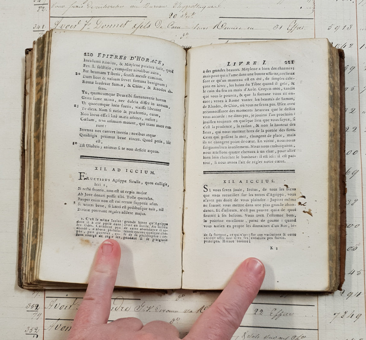 Authentic Antique French Book - CV