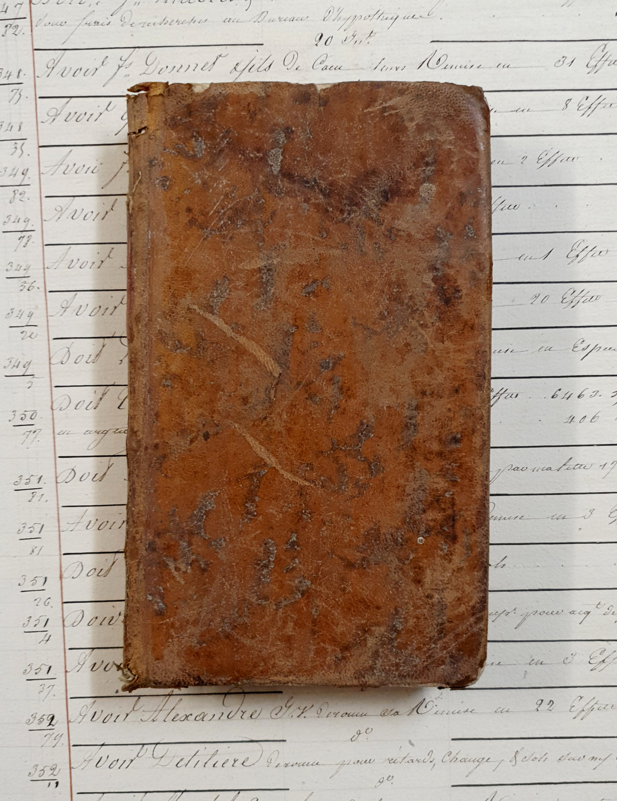 Authentic Antique French Book - CV