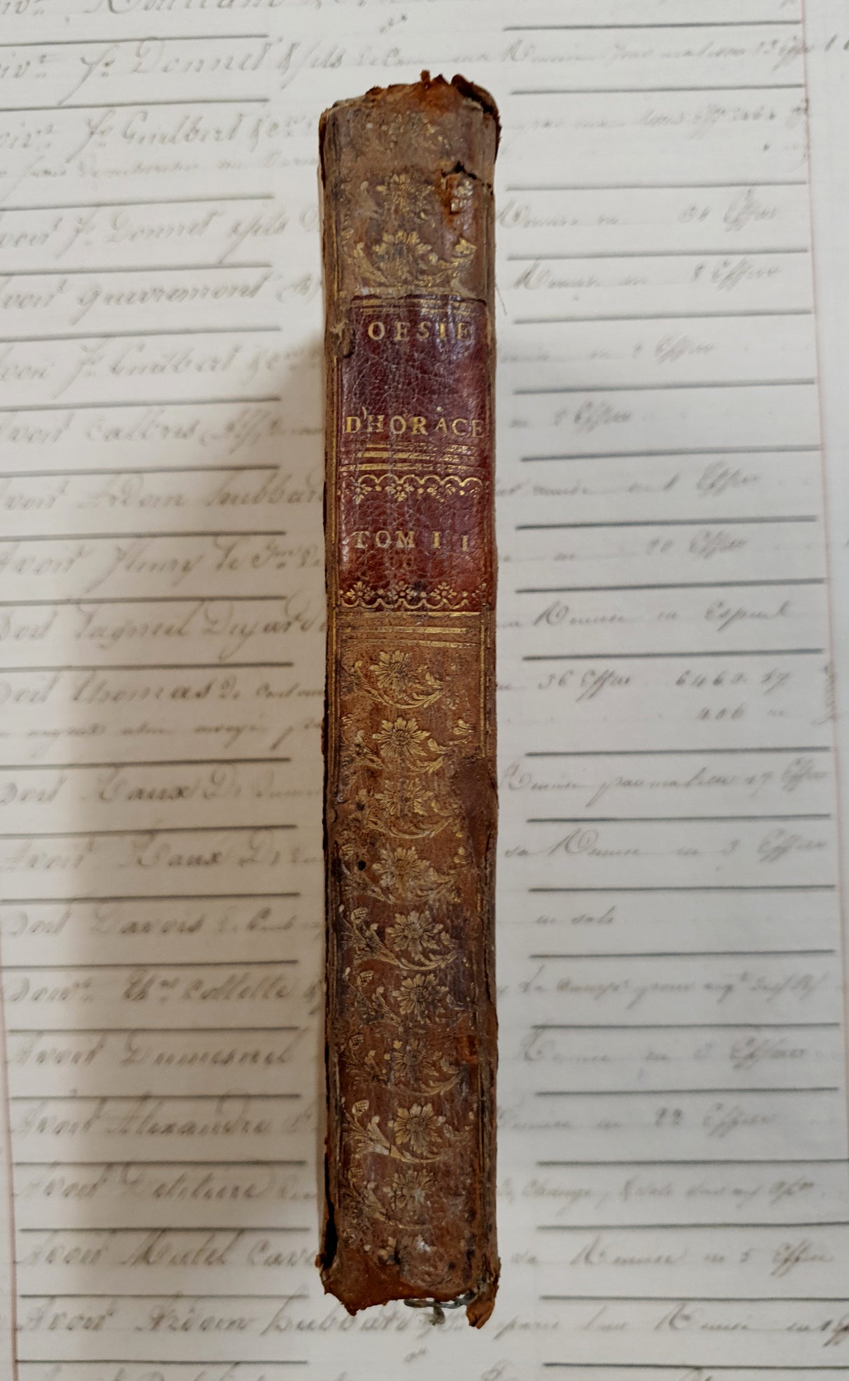 Authentic Antique French Book - CV