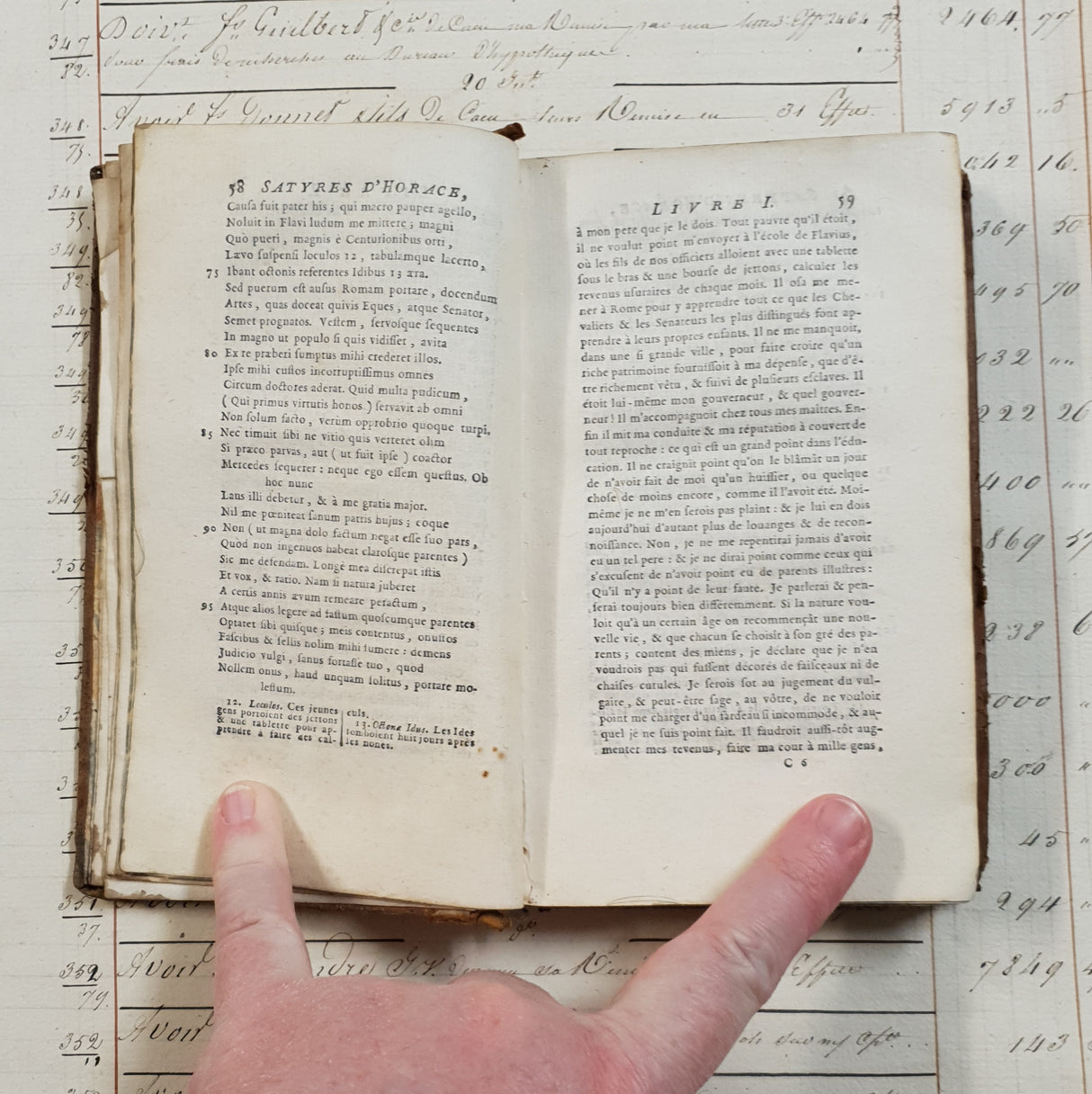 Authentic Antique French Book - CV
