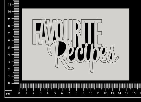 Favourite Recipes - White Chipboard