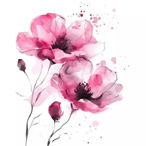 Decoupage Napkin - (DN-8104) - Fiori Delicati - Pink