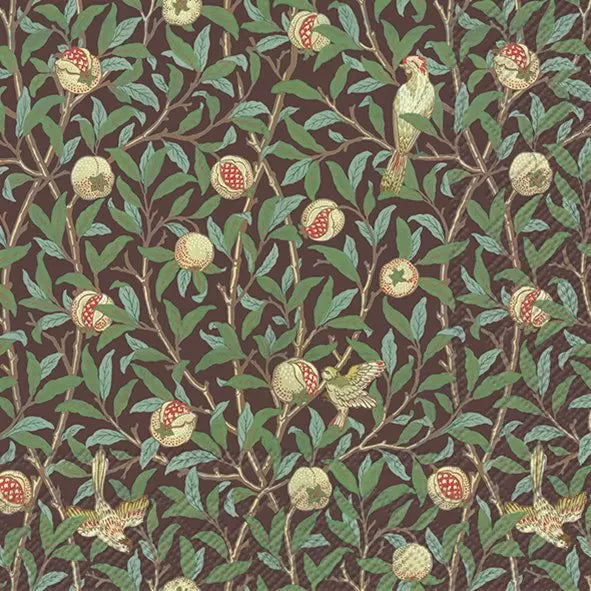 Decoupage Napkin - (DN-8140) - Bird & Pomegranate
