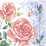 Decoupage Napkin - (DN-8114) - Aquarell Rose