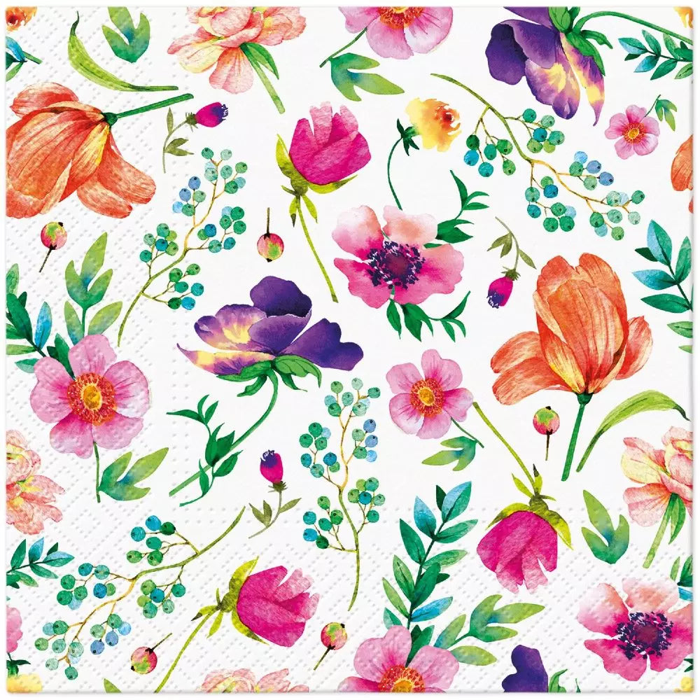 Decoupage Napkin - (DN-8132) - Flower Arrangement