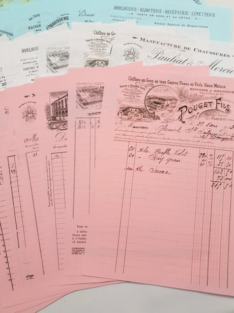 Faux Vintage Invoice - Mega Pack