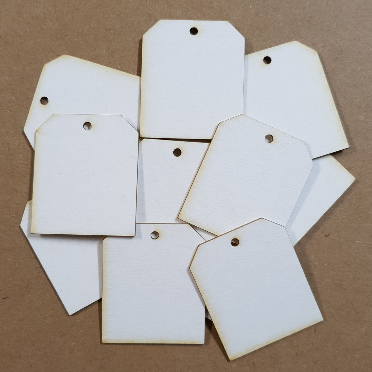 Tiny Tags - Set of 12 - White Chipboard – Whichcraft Do You Do