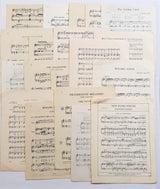 Authentic Vintage Music Paper - Pack of 5 sheets