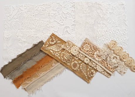 Lace & Trim Snippets Pack - Browns/Neutrals