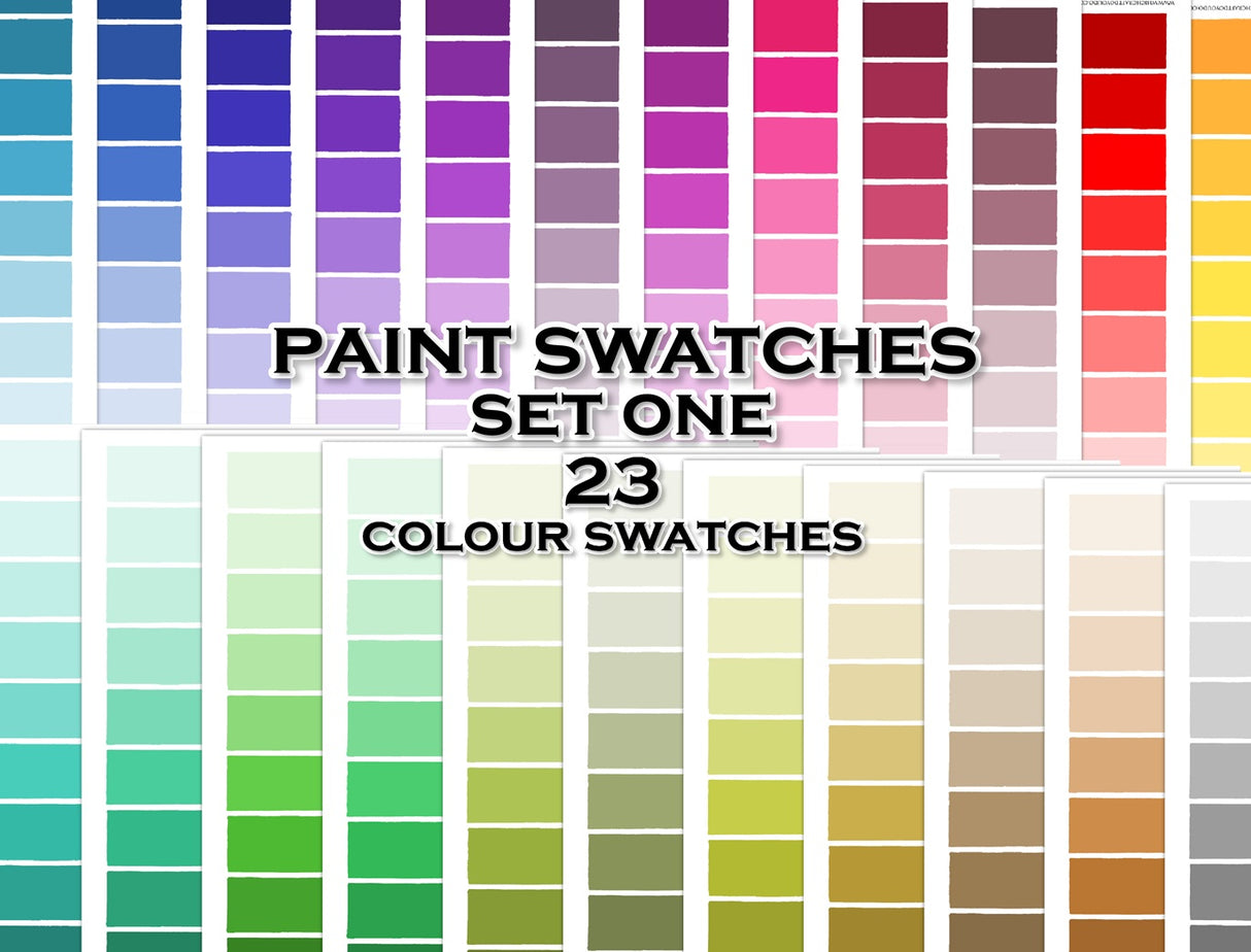 Paint Swatches - Set One - DI-10322 - Digital Download