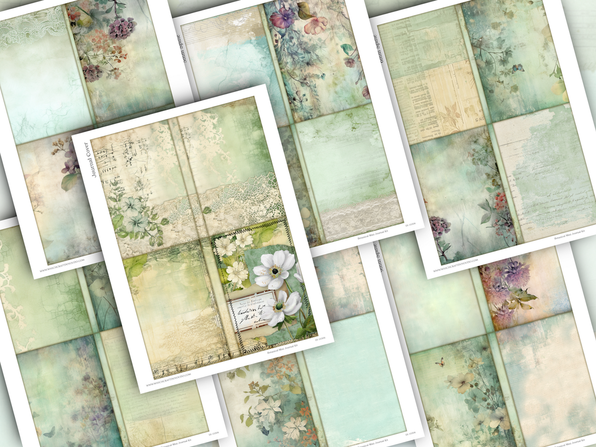 Botanical Mini Journal Kit - DI-10306 - Digital Download