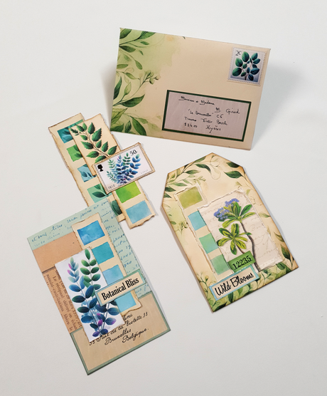 FREEBIE - Botanical Tag & Envelope Set - DI-10259 - Digital Download