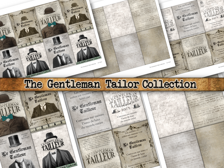 The Gentleman Tailor Collection - DI-10265 - Digital Download