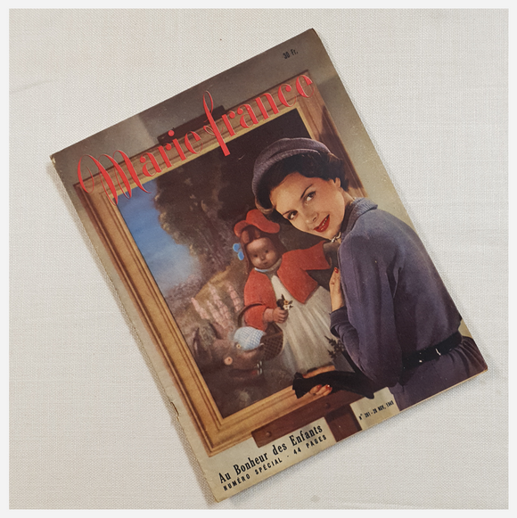 Authentic Vintage 1949 French Magazine - PV