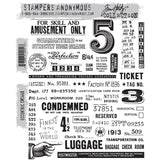 Tim Holtz - Cling Mount Stamps - Eccentric