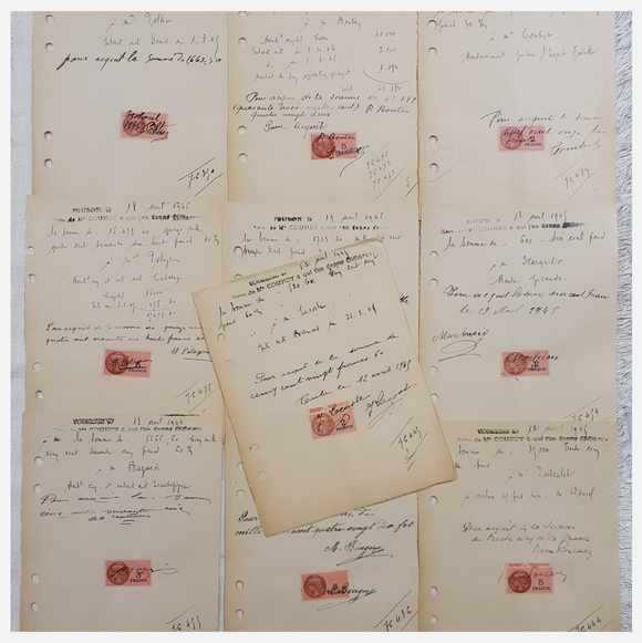 Vintage Handwritten French Ephemera Pack– TQ