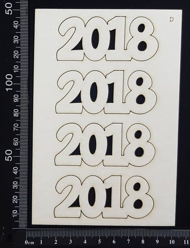 2018 Set - D - White Chipboard