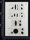 2018 Set - F - White Chipboard