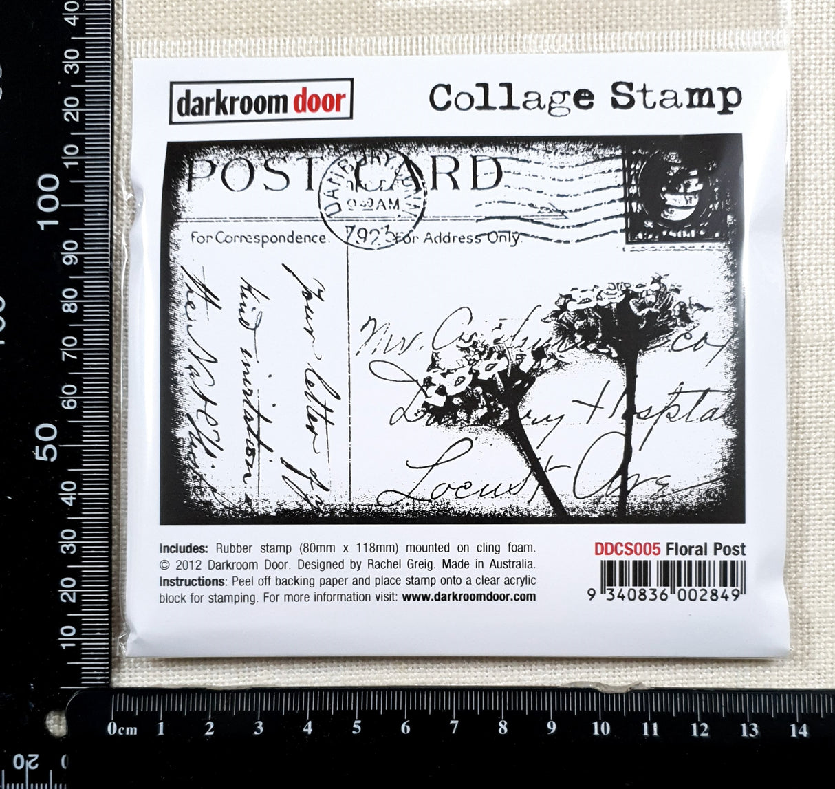 Rubber Stamp - Floral Post - DDCS005