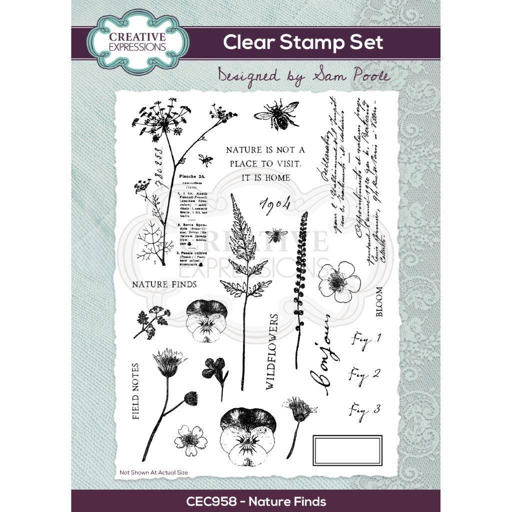 Creative Expressions - Sam Poole - Nature Finds - Clear Stamp Set