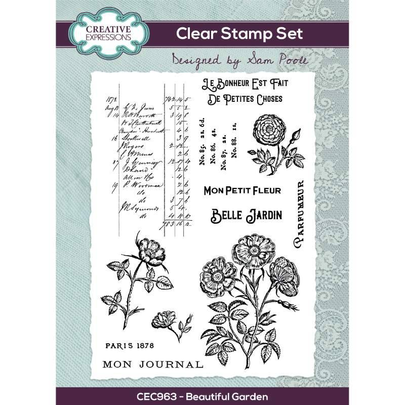 Creative Expressions - Sam Poole - Beautiful Garden - Clear Stamp Set