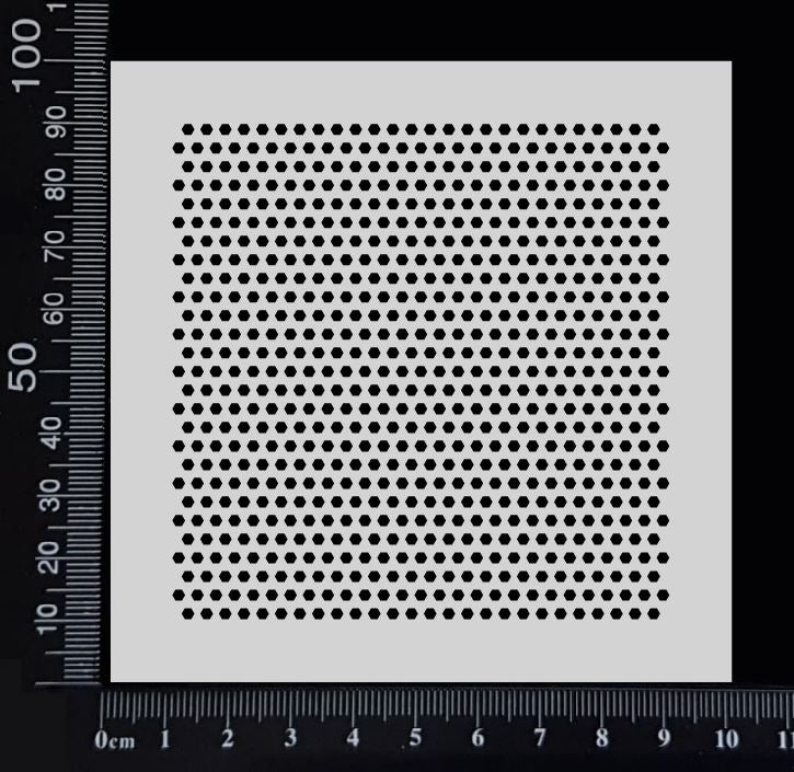 2mm Hexagons - Stencil - 100mm x 100mm